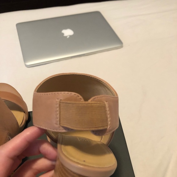 Nude Block Sandal Heels - Picture 6 of 6